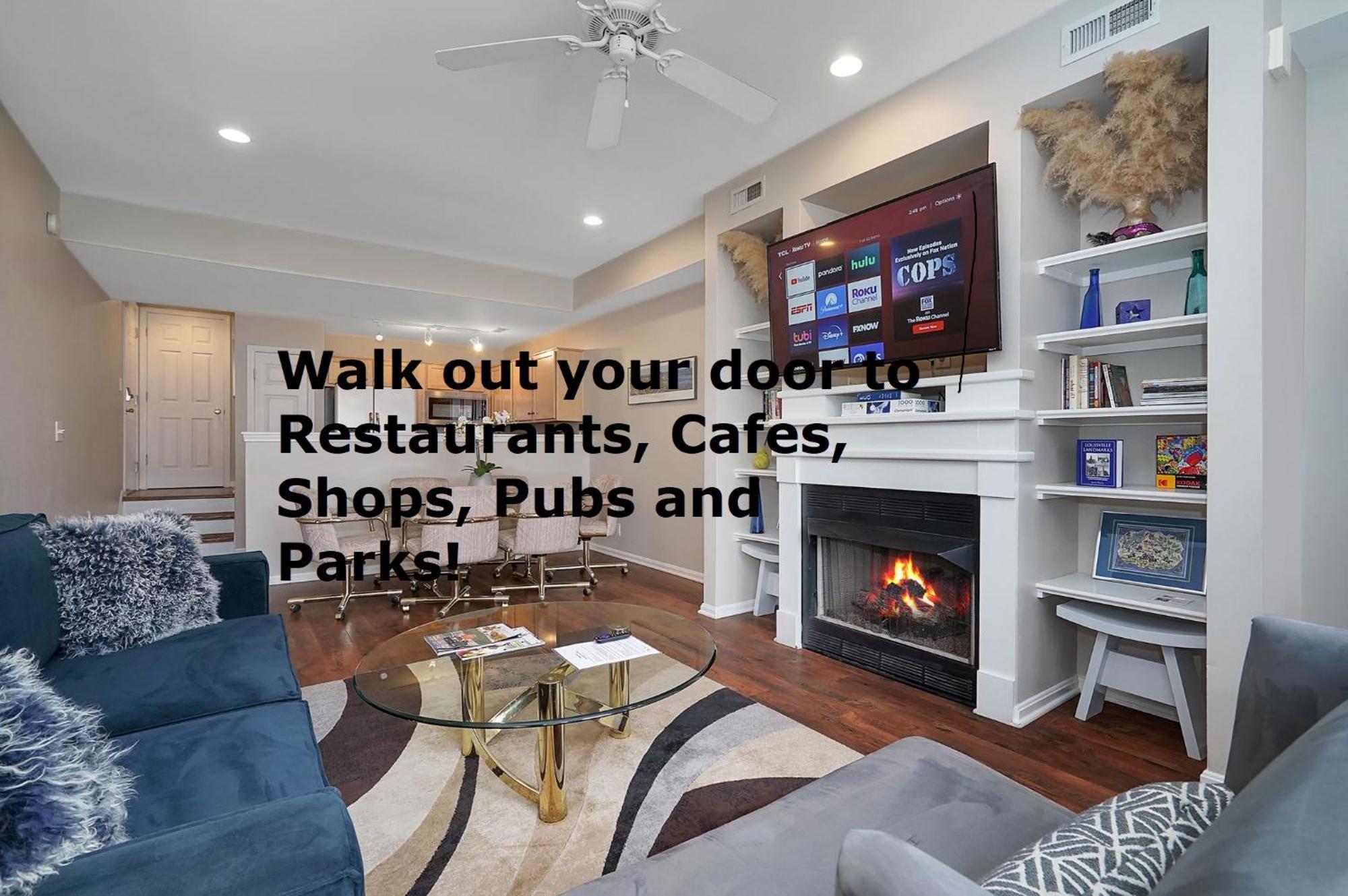 Lux Townhouse, Walk To All, Sleeps 6 Adults Apartment